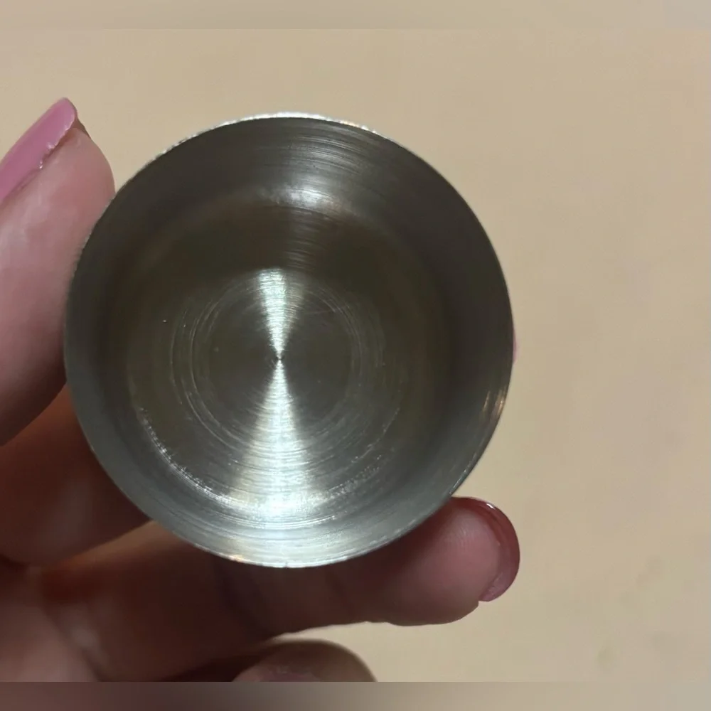 El Recuerdo Mezcal Metal Cocktail Shaker Stainless‎ Steel w/ Recipe 6” Tall